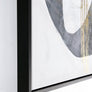 Bizzotto Πίνακας Ξύλινος με πλαστικό πλαίσιο Λευκός/Μαύρος/Χρυσός SKETCH 951 W-F 50X3,2Χ50 0241116